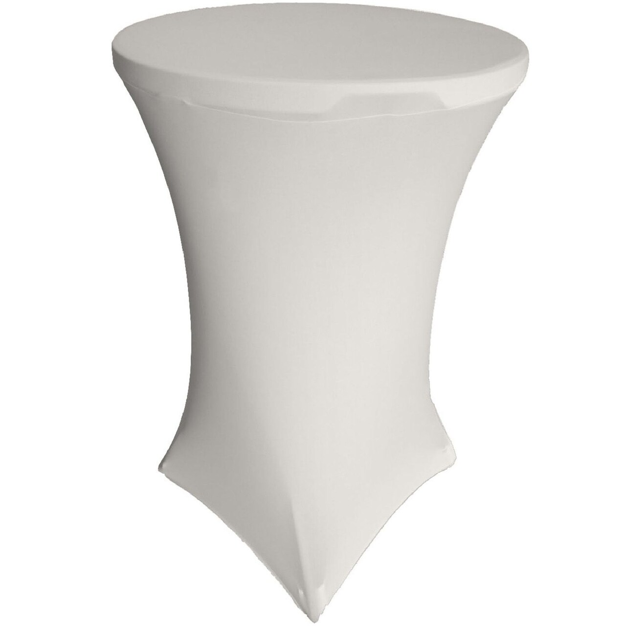 Fitted Round Spandex Cocktail Table Cover 36 x 42 Inch Wrinkle-Free Polyester Lycra